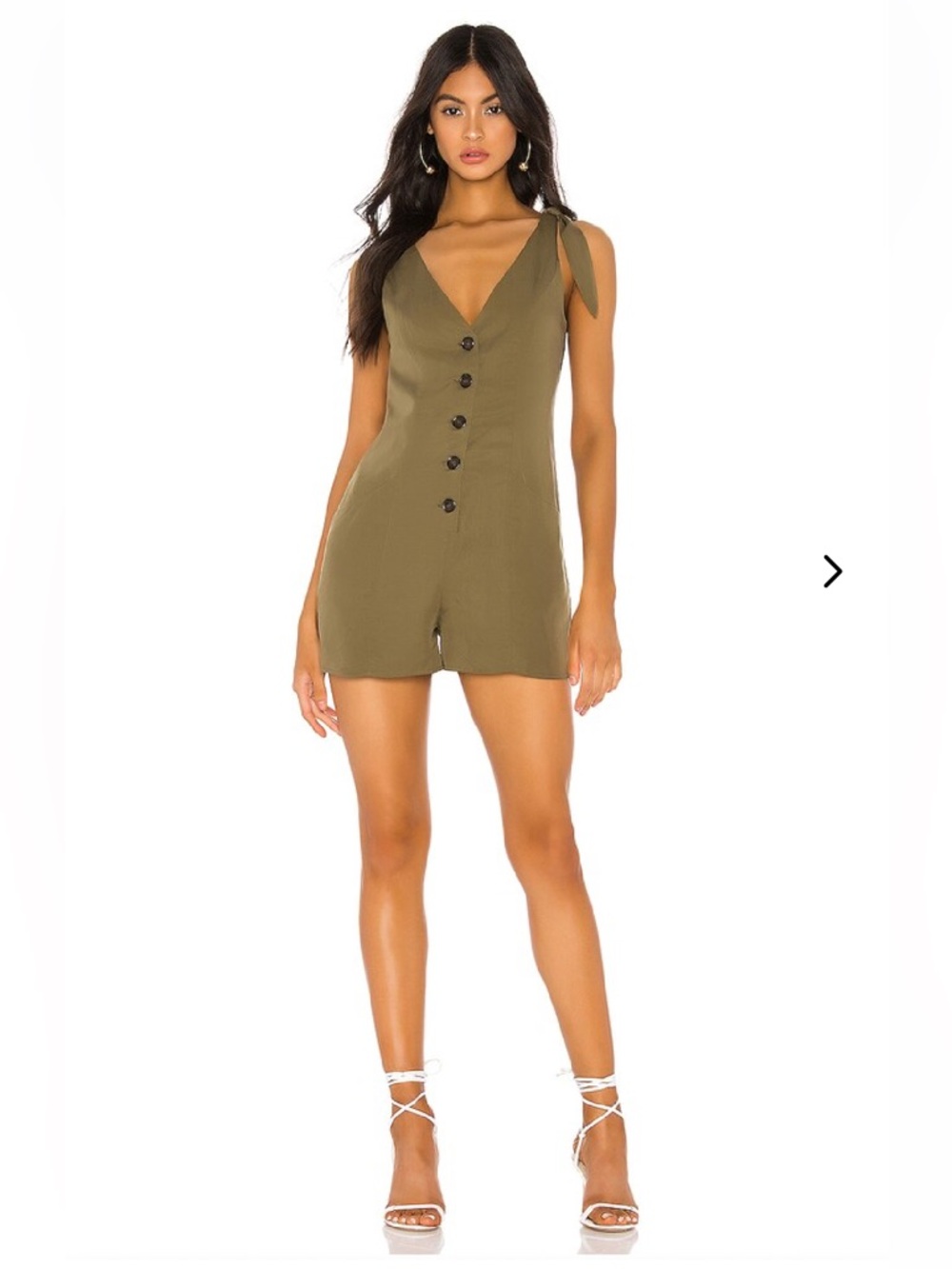 Lovers + Friends &249 Oliver Green Perry Romper XS
